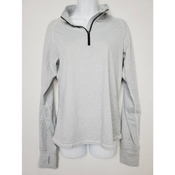 Zyia Active Gray Quarter Zip Pullover Large - Picture 6 of 10